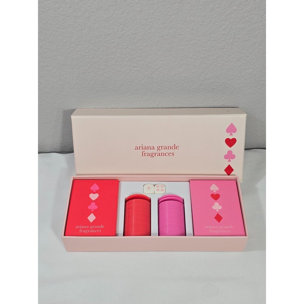 Ariana Grande Holiday POKER Set Limited Edition Collectible Pink Red Cards NEW